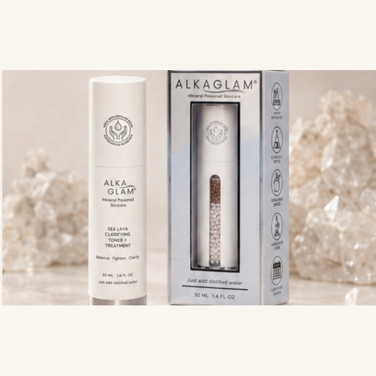 Sea Lava Clarifying Toner and Treatment refillable mineral skincare